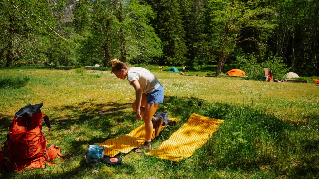 Yoga and meditation in the wilderness.